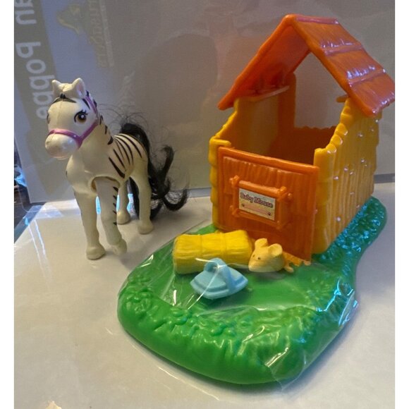 Littlest Pet Shop Zoo 1993 Zebra & Mouse - Picture 2 of 2